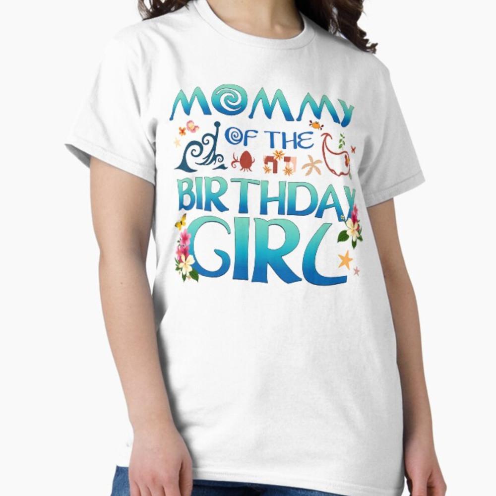 Mommy Of The Birthday Girl Matching Oceania Adventure Family T-Shirt Unisex T-Shirt S