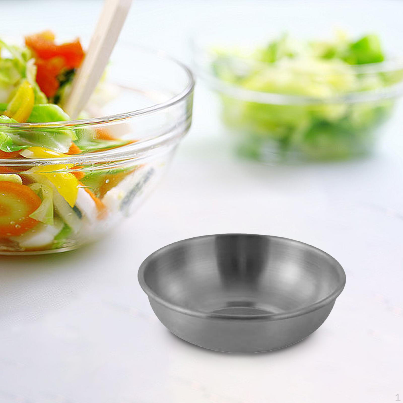 

Dipping Sauce Cup Seasoning Dish Serving for Food Shops Reusable Sturdy 7.6cm Silvery