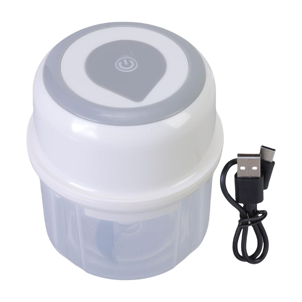 Small USB Powered Garlic Mincer 250ML Vegetable Chopper Wireless Electric Crusher for Efficient Food Preparation