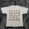 Bicycle Graphic T-Shirt Adult Large White Good Rhinestone Vintage
