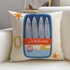 Retro SSardine CanS Cushion Cover Breathable and skinfriendly linen pillowcase square removable and washable cushion