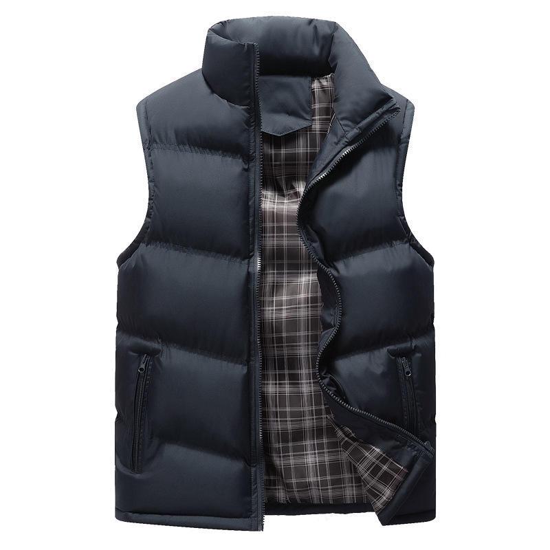 Gilet in cotone ispessimento uomo giacca invernale piumino gilet in cotone uomo taglia grande