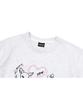 CPGN STUDIO Dear Bloom Crop Short Sleeve T-Shirt Melange White