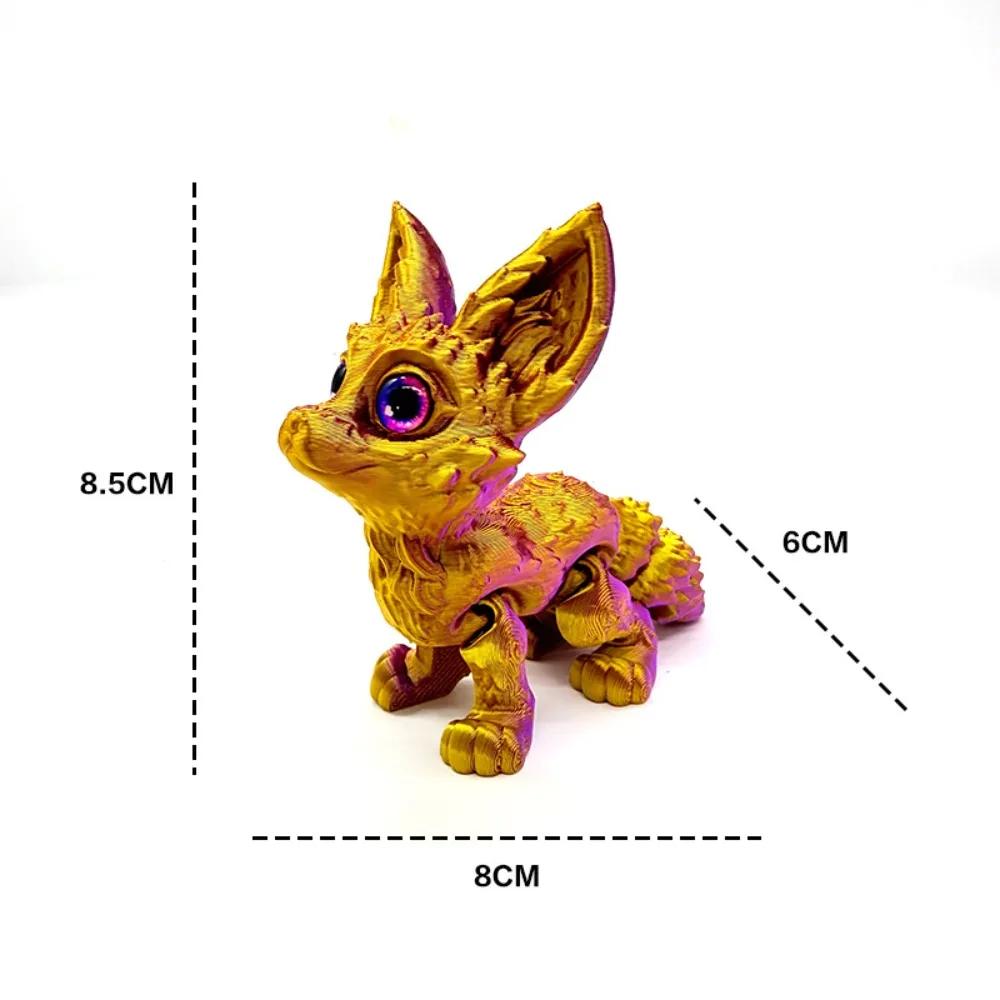 3D Printed Fox Ear Ornament - Cute Animal Desk Decor Home Decoration Gift for Women Girls Room Accessories Cute Gifts