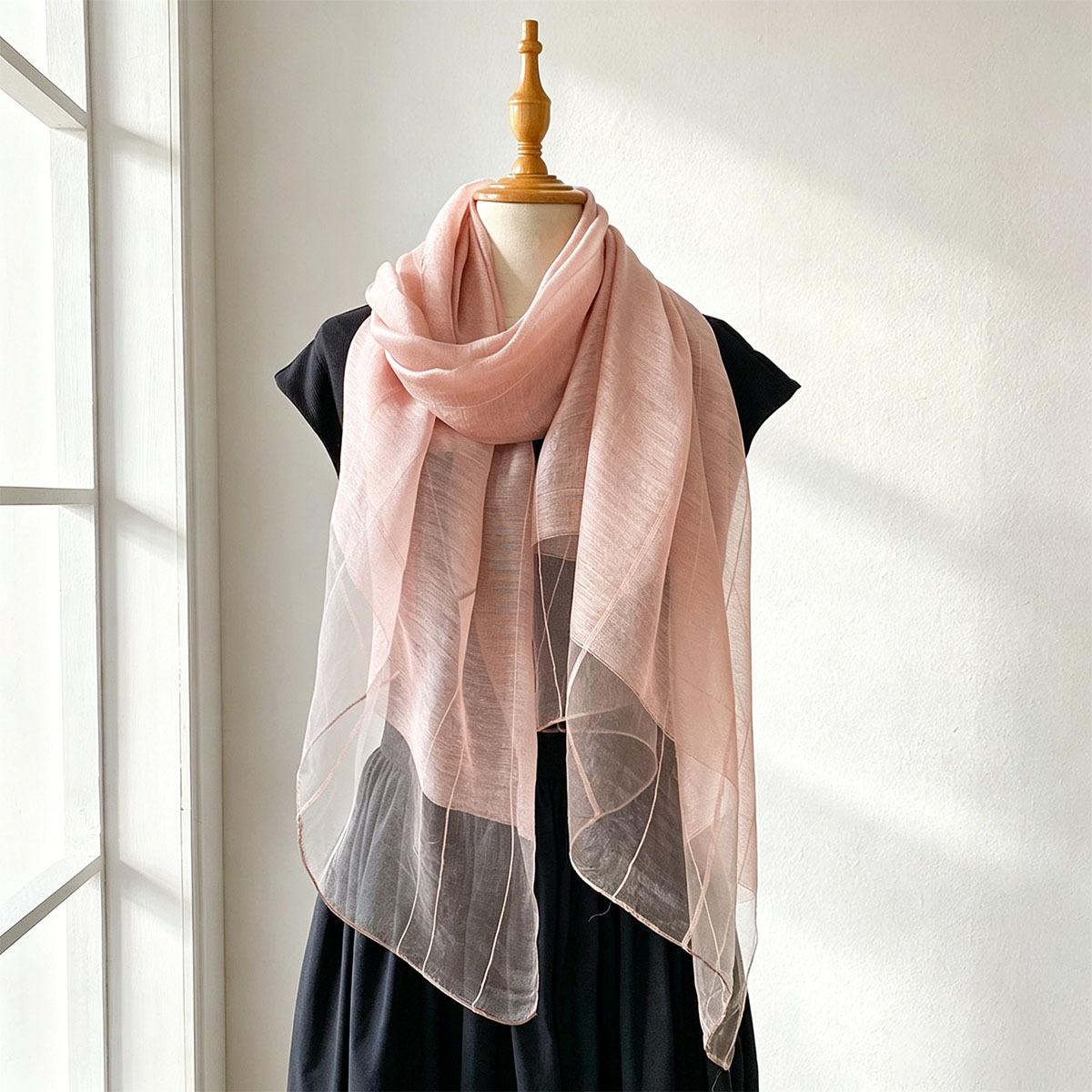 Summer New Silk Blended Shawl Scarf