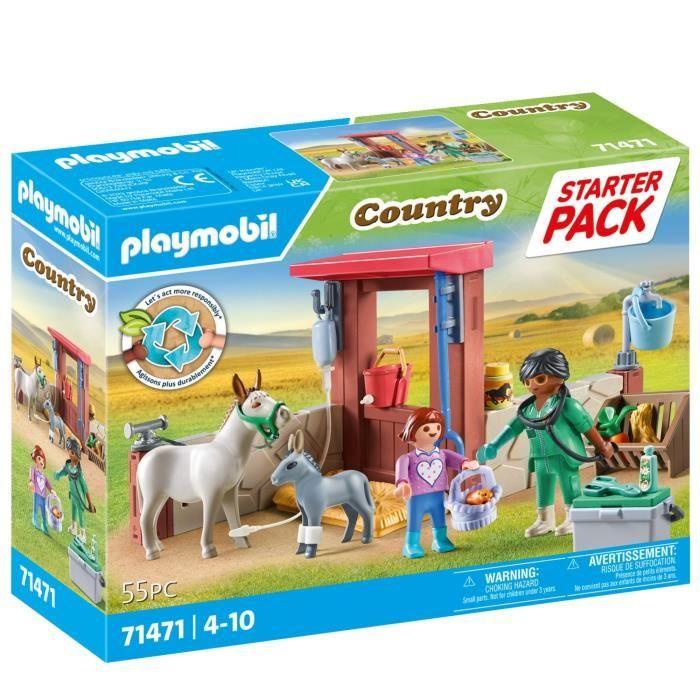 PLAYMOBIL 71471 Tierarzt mit Bauernhoftieren, Country der Bauernhof, 55 Teile, Ab 4 Jahren