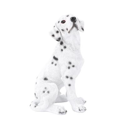 Dog Statue Resin Cute Look Waterproofing Anti Fade Lifelike Appearance Puppy Tabletop Ornament