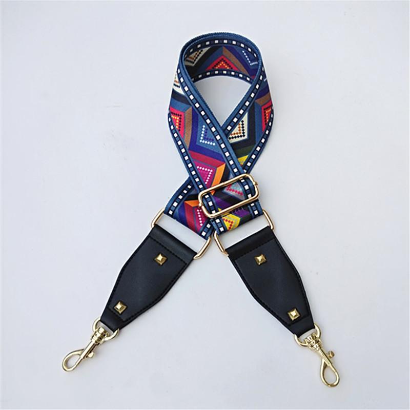 Ribbon Replaceable Adjustable Strap One Shoulder Oblique Cross Ethnic Style Long Shoulder Strap Women's Bag Strap Accessories