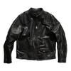 European and American casual tea core color oil wax horse skin venom leather jacket men's slim stand-up collar locomotive leather jacket