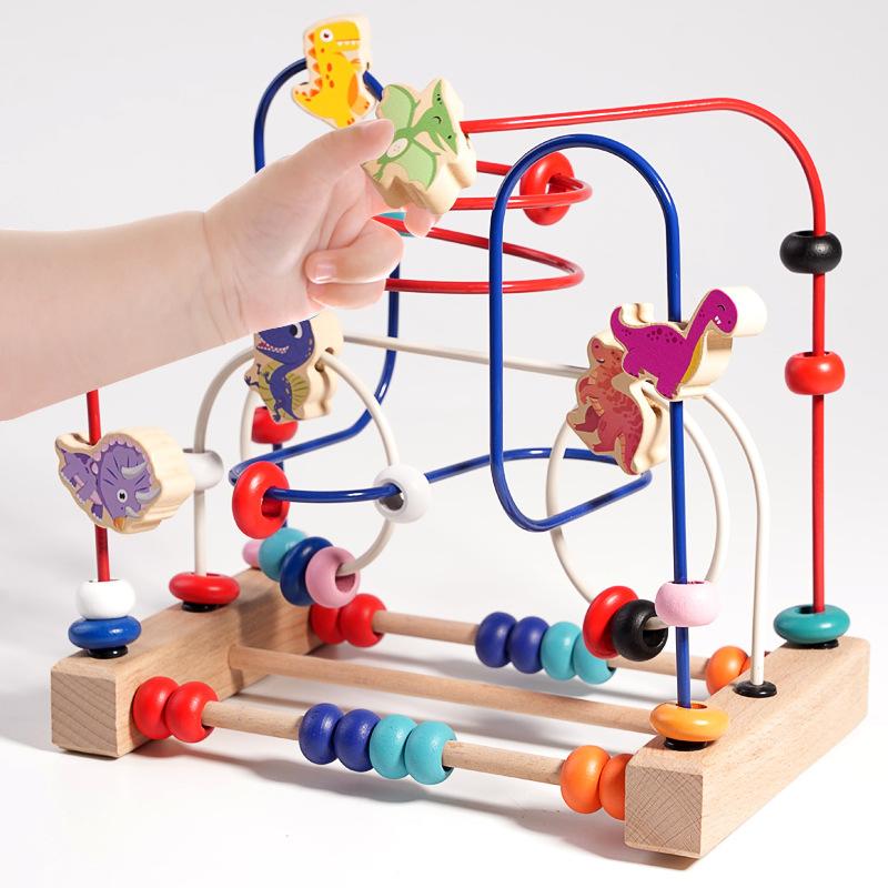 First-Class Montessori Premium-Quality Baby Play Sets Premium-Quality Wooden Roller Top-Grade Coaster Superior-Grade Bead Premium-Quality Maze