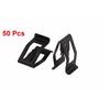 50Pcs Car Dashboard Rivet Fastener Clips Metal Black Bumpers Rivet Fasteners