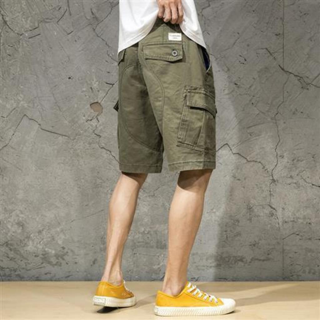 Pantaloni scurți de muncă de vară pentru bărbați marca sute de tendințe pantaloni bărbați largi sport cinci puncte pantaloni casual bărbat