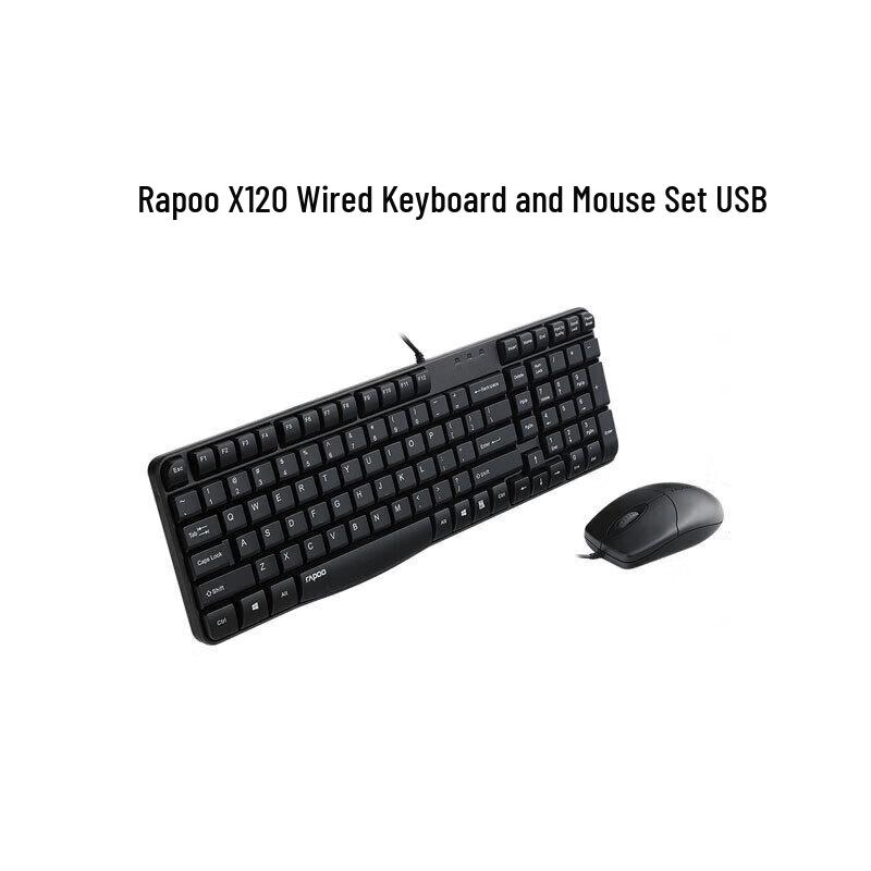 

Rapoo X120PRO Wired USB Keyboard and Mouse Combo