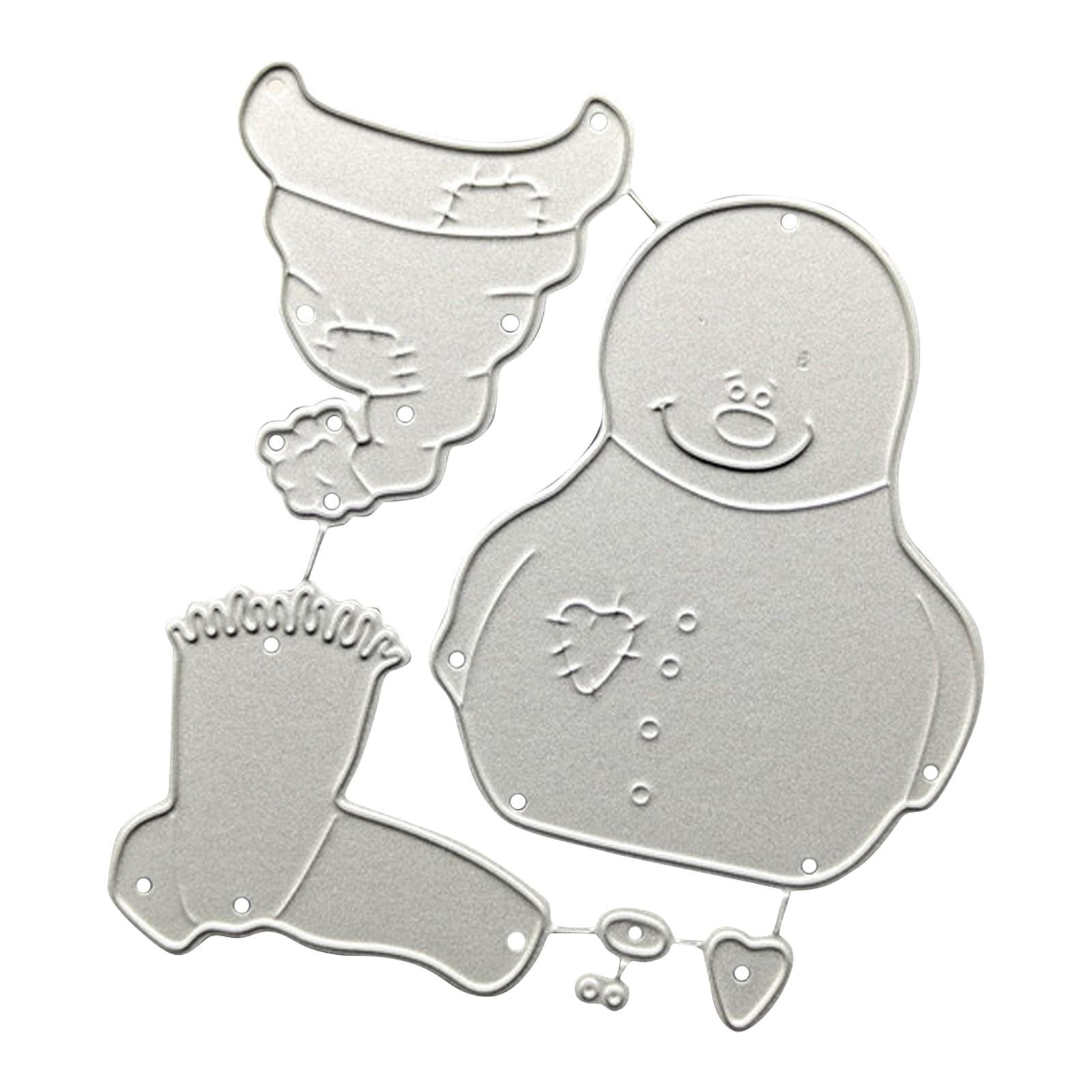 

Рождественский Мультяшный Снеговик Металлические Вырубки Трафареты Для Скрапбукинга /Фотоальбома Декоративное Тиснение DIY Бумажные Карточки One Size серебряный