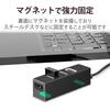ELECOM USB Hub 2.0 Bus Powered 4 Ports 100cm with Magnet Functionalism MacBook/Surface Pro/Chromebook and Other Laptops Compatible with Nintendo Switc