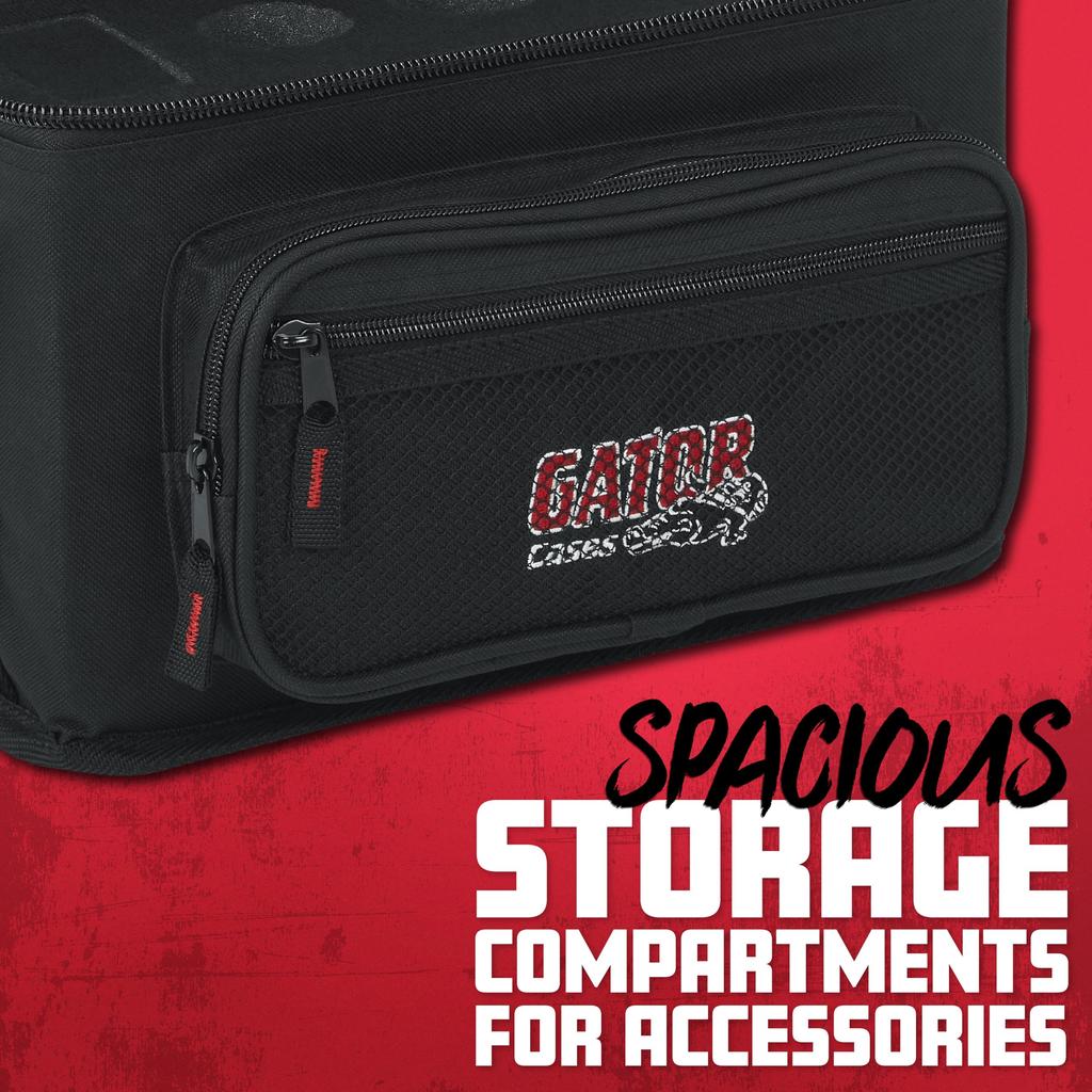 Gator Cases Nylon Carrying Bag for GM Series GM-4 Dynamic Microphones, Holds 4 [Shoulder Strap Included] [Official Japanese Product]