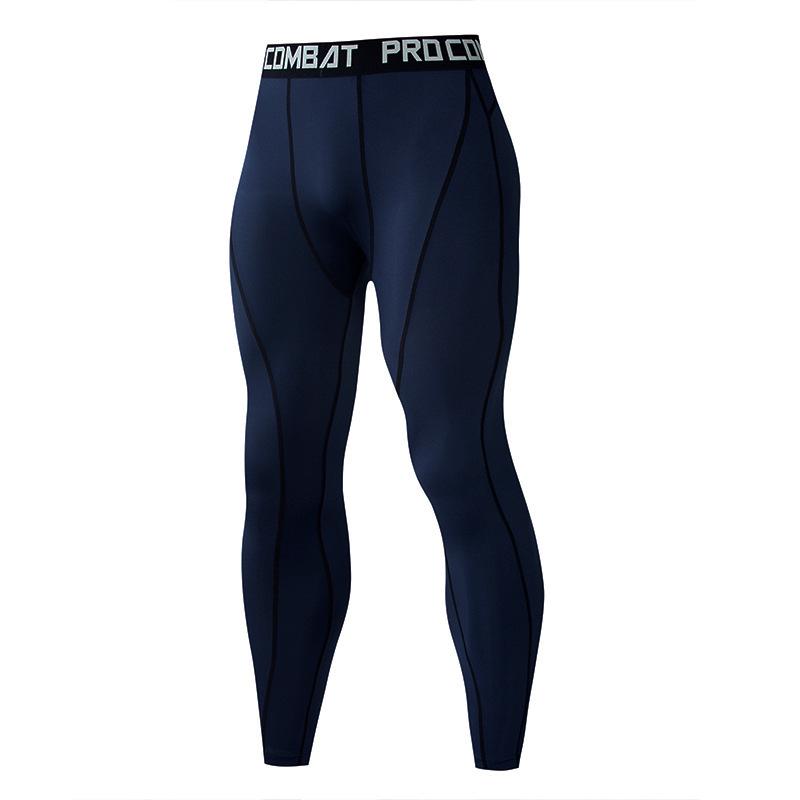 

Men s Blue Quick-Dry Compression Tights for Running and Volleyball Training. XXXL темно-синий