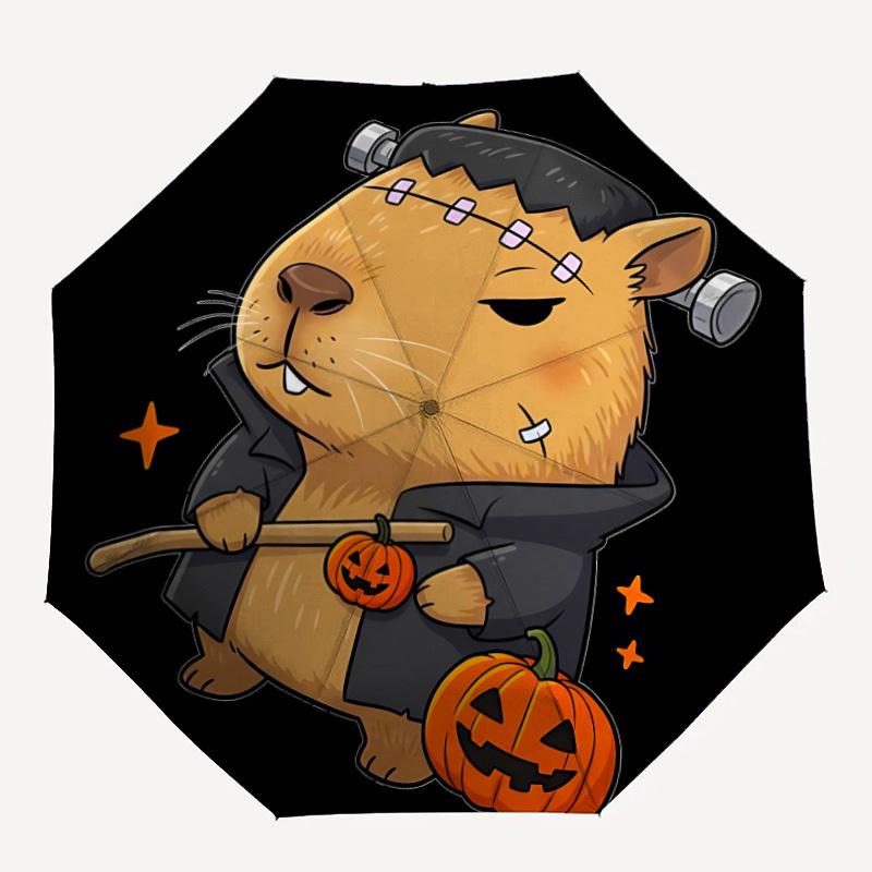 

1pc Capybara Folding Umbrella | Elegant Design, Fashionable Accessory, Durable Construction, Sturdy Ribs yy251107081