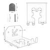 Grass Trimmer Rack Garage Organizer Easy Installation for Power Tool