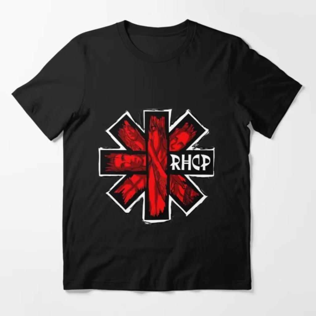 Red Hot Chili Peppers Cotton Unisex Shirt Clothing Unisex Fashion Short Sleeve Y2k Oneck Oversized