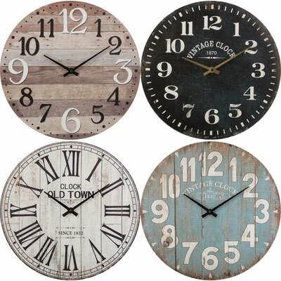 Retro Wall Clock 38Cm Alex Blue