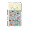 Shining Pearlescent 3D Relief Nail Stickers Cute Cartoon Goldfish Waterproof Decal for Girls Phone Case Cameras DIY Decoration