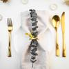 100Pcs Gold Metal Napkin Rings Stainless Steel Napkin Holders Round Metal Napkins Buckle for Wedding Christmas Party Dinner Table Setting Decor