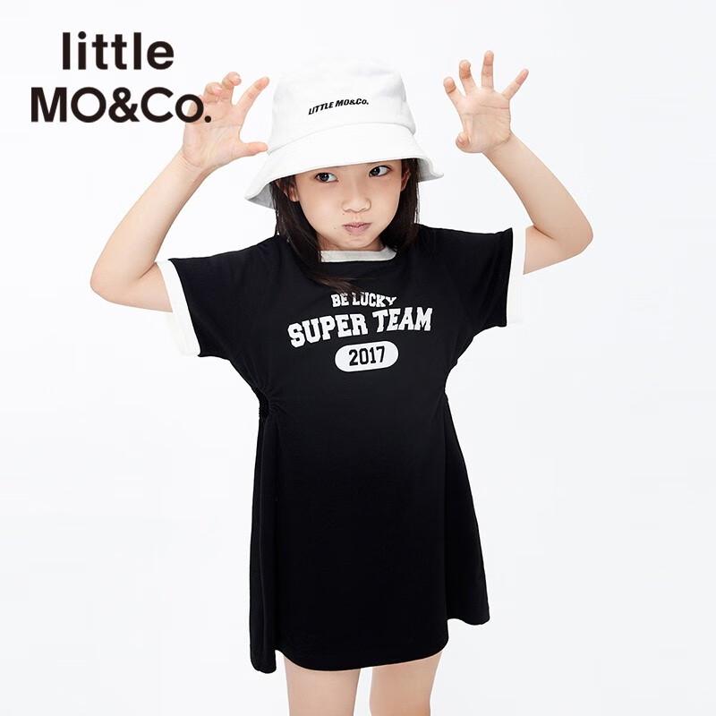 Little MO&Co. Girls  Cotton Printed T-Shirt Dress 130