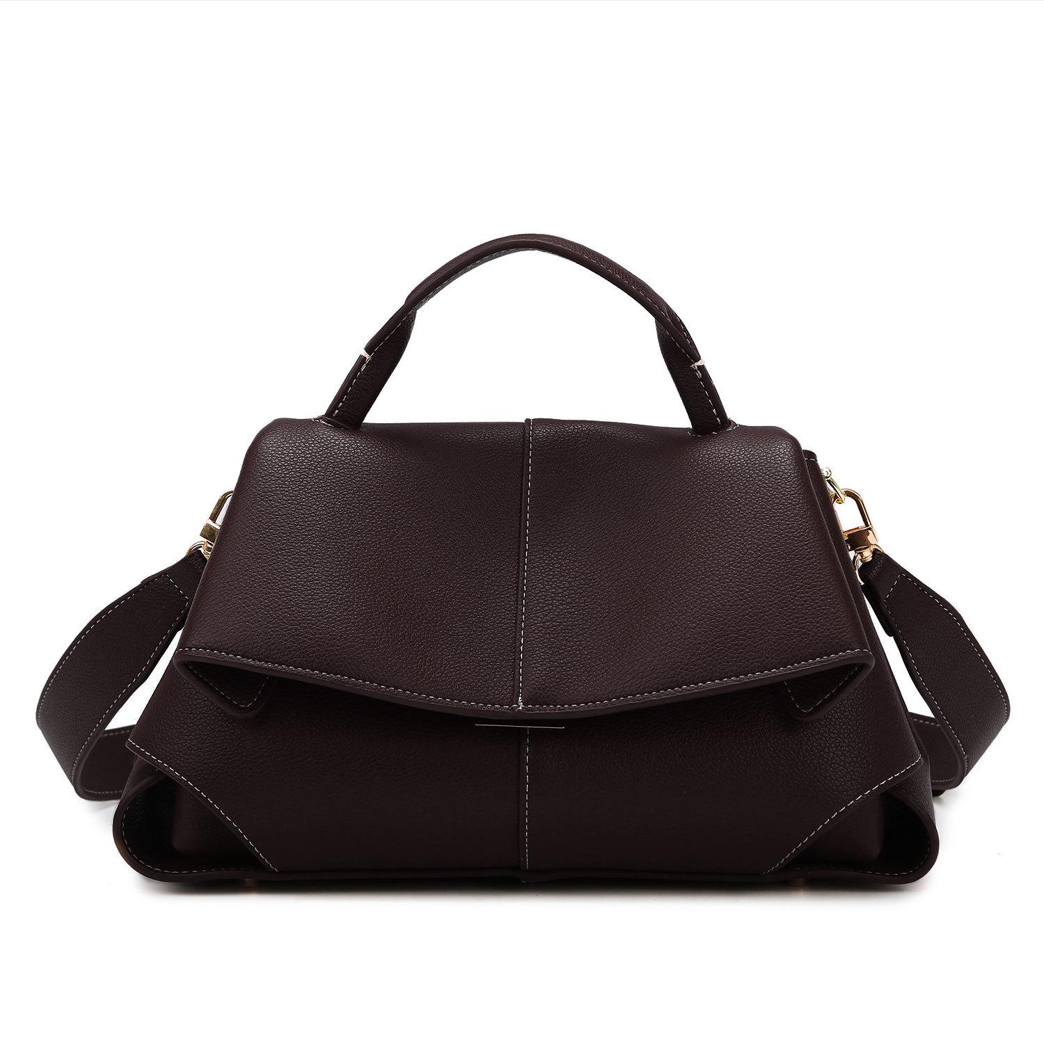 

Сумка через плечо, Новая нишевая сумка, Высококачественная и универсальная сумка для работы, Женская простая сумка большого объема эбеновый