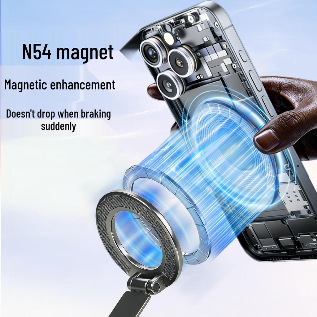 New Foldable Magnetic Car Phone Holder with Rotating Suction Cup