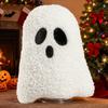 White Specter Pumpkin Shape Tree Toppers Metal Frame Secure Holiday Decoration For Christmas Fireplaces Desktop