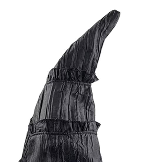 Halloween Witch Hat for Women Wide Brim Black Witch Hat Party Cosplay Accessories for Halloween Masquerade Carnivals