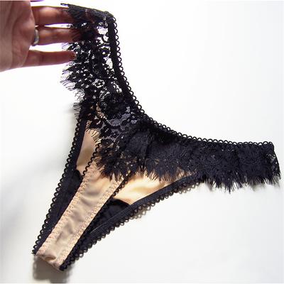 Tanga Sexy para mujer, bragas de encaje, lencería de cintura baja, ropa interior sin costuras, bragas íntimas transpirables con espalda en T