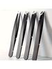 4-Piece Professional Stainless Steel Eyebrow Tweezers Set, Slant Point Flat & Blade Tips for Precision Grooming with Travel Case
