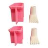 Candle Holder Making Molds 3D Foot Candlestick Silicone Molds for Epoxy Resin Castings Mold Clay Craft Candle Holder