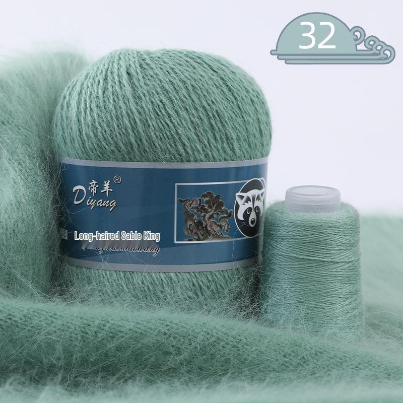 Mink Cashmere Yarn Balls, Medium Thickness, Long Hair, for Hand and Machine Knitting - DIY Yarn