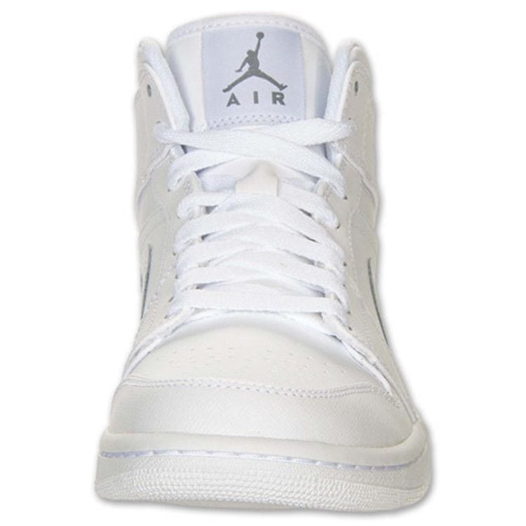 Jordan Air Jordan 1 Mid top Skateboard Shoes Men's White 554724-100