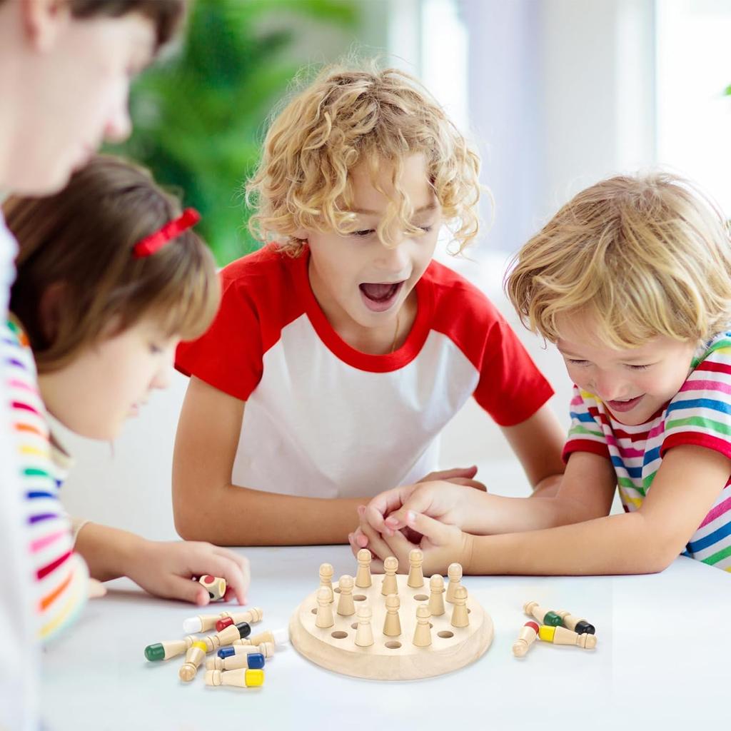 Chess Matching Game: Family Board Games for Kids and Adults, Preschool Learning Educational Toys, Birthday Gift for Boy Girl