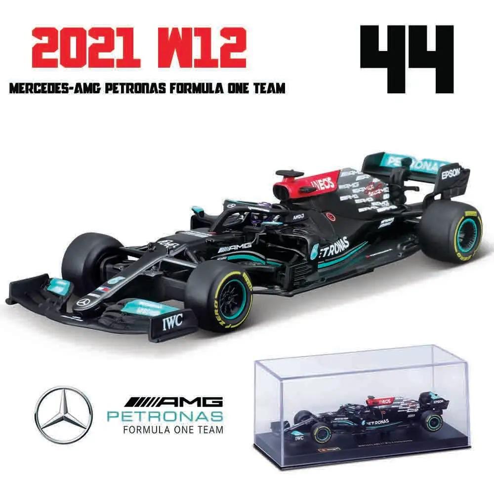 Bburago 1:43 Mercedes-AMG Petronas F1 Equipo W15 2024 # 44 Hamilton # 63 George Russell coche de aleación modelo fundido a presi
