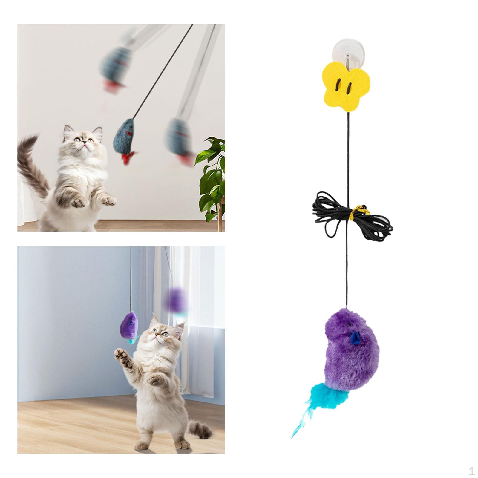 

Дверная подвесная мышь, игрушка-тизер для кошек, интерактивный звук для упражнений для домашних кошек