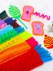 Colorful DIY Chenille Pipe Cleaner Bouquet - Plush, Handmade Spring Craft Pack In Macaron Shades for Children