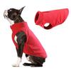 Thick Solid Color Polar Fleece Pet Dog Clothes with Leash