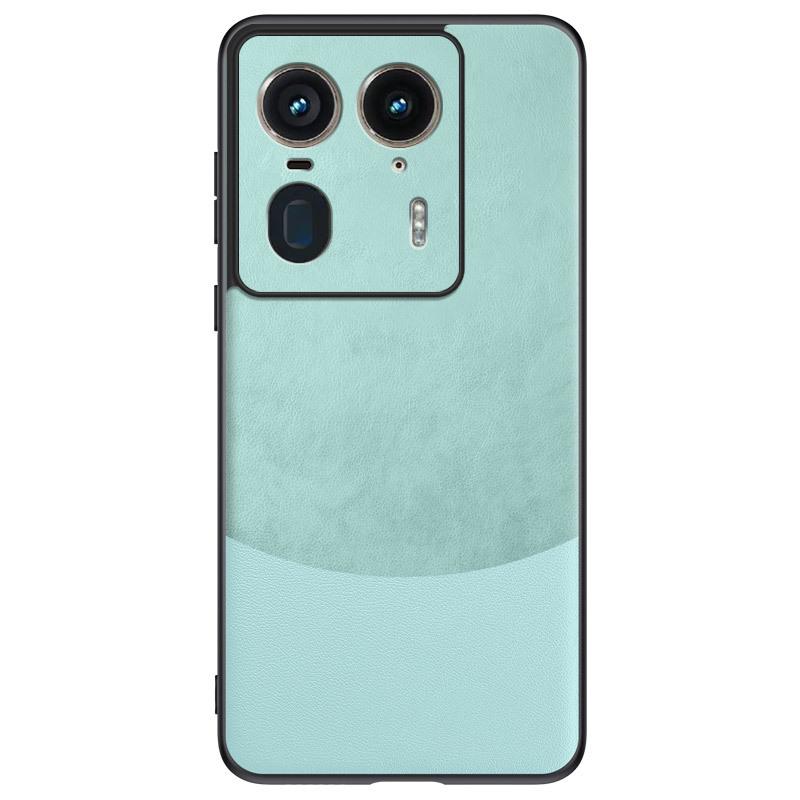 Motorola G54/Edge 60 Fusion Plain Spliced Leather Anti-Drop Case