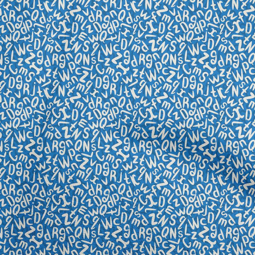 oneOone Cotton Flex Dark Rose Brown Fabric Alphabet Quilting Supplies Print Sewing Fabric By The Yard 40 Inch