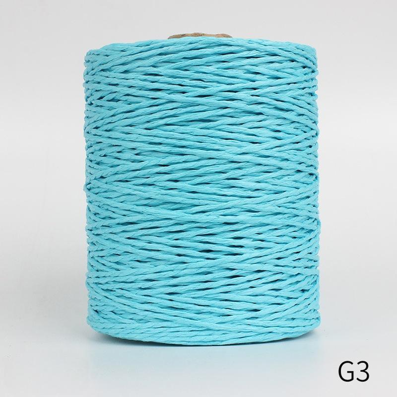 

1 Roll Natural Raffia Straw Yarn Colorful Threads for Summer Hand Knit Crochet Hat Hand Bag Cushion Baskets Knitting Material