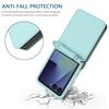 Skin Feel Solid Color Slim Leather Phone Case For Samsung Galaxy Flip 7 6 5 4 3 5G Flip7 Flip6 7FE Kickstand Shockproof Cover