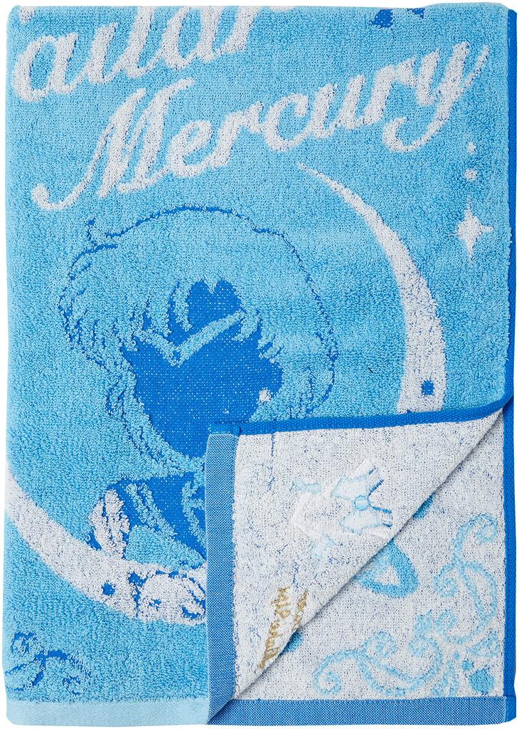 BANDAI Sailor Moon Costume Face 4085000300 (Sailor Mercury) Towel, 100% Cotton,
