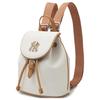 New MLB MONOGRAM Series New York Yankees Team Cotton Backpack Mini Unisex Dark Cream 3ABKS014N-50CRD