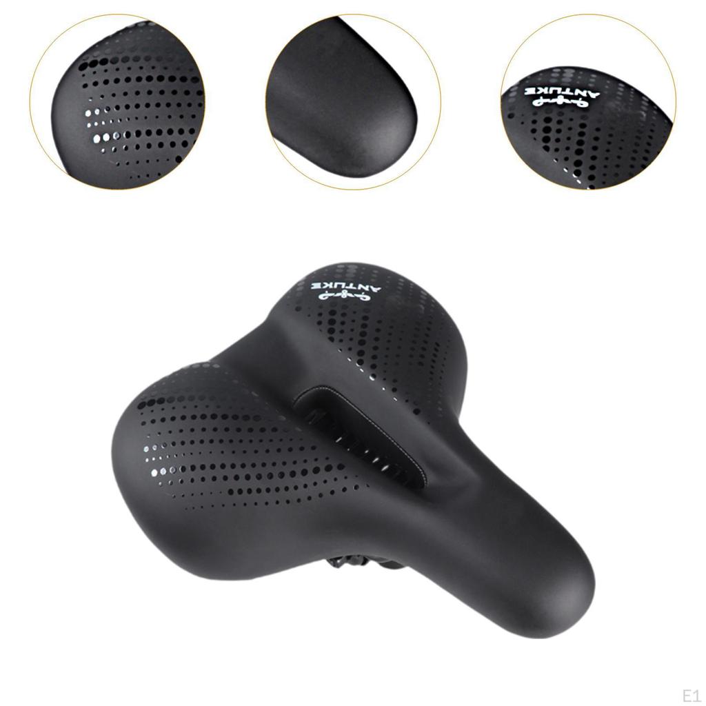 Bike Saddle Replacement Seat Shock Absorbing Pad Anti Slip Hollow Bicycle Cycling