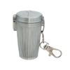 Convenient Metal Travel Ashtray With Secure Lid Creative Portable Ashtray Ashes Holder SpillProof for Outdoor Indoor Use